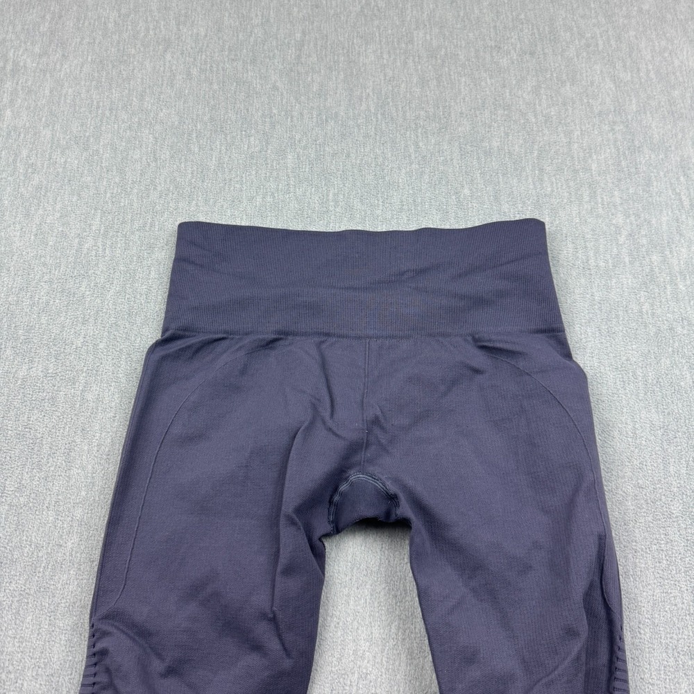 Lululemon Leggings Womens 6 Blue In The Flow Crop 18" Ruched Yoga Gym Pants - Picture 11 of 13